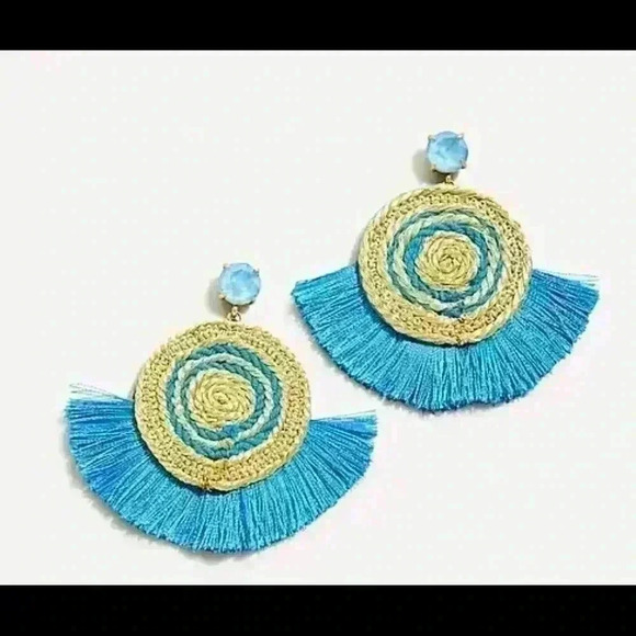 J Crew New Rope Fan Earrings - Picture 1 of 2